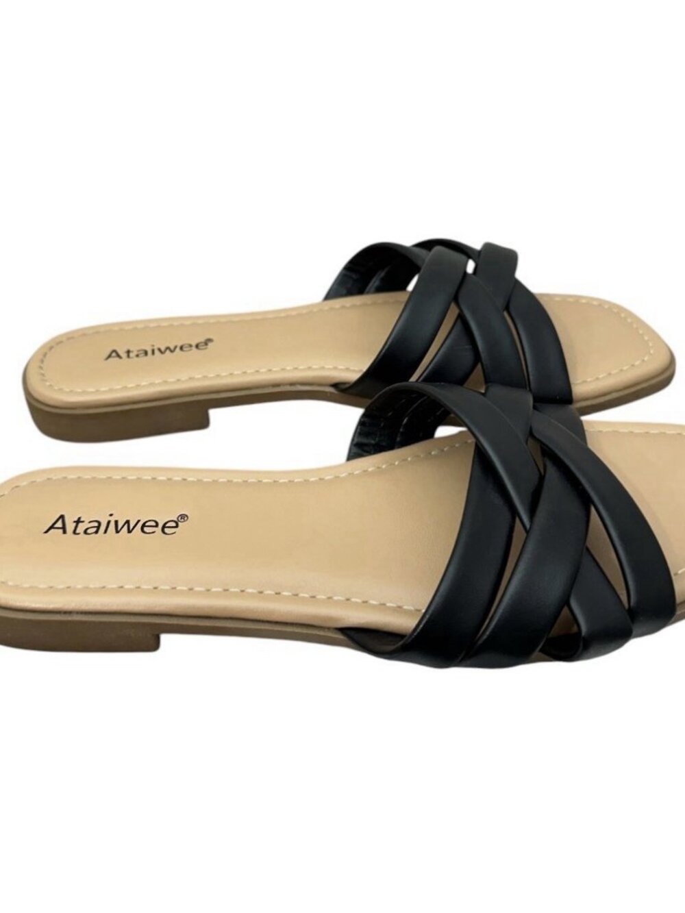 Ataiwee Sandals Women’s Size 7 Black Strappy